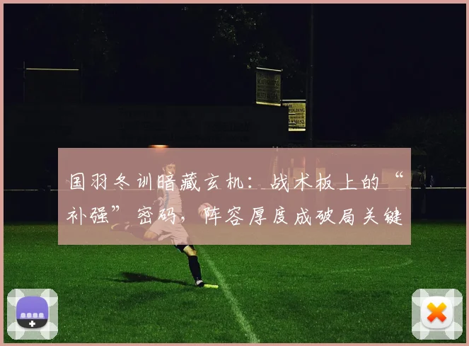 国羽冬训暗藏玄机：战术板上的“补强”密码，阵容厚度成破局关键